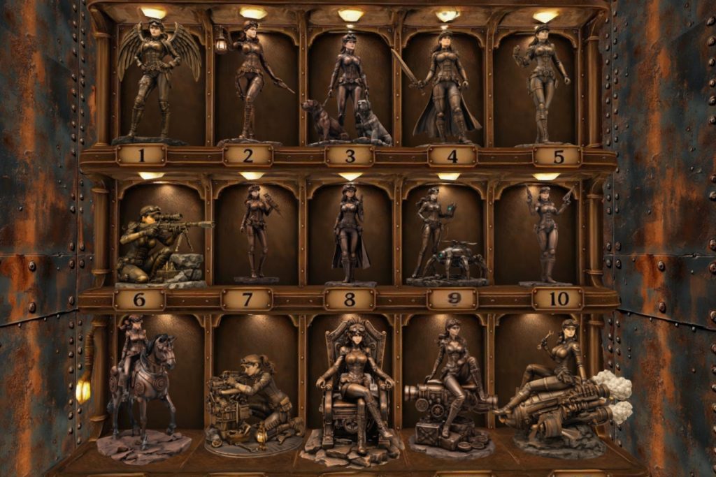 Steampunk Heroine Gacha, L$75 each play