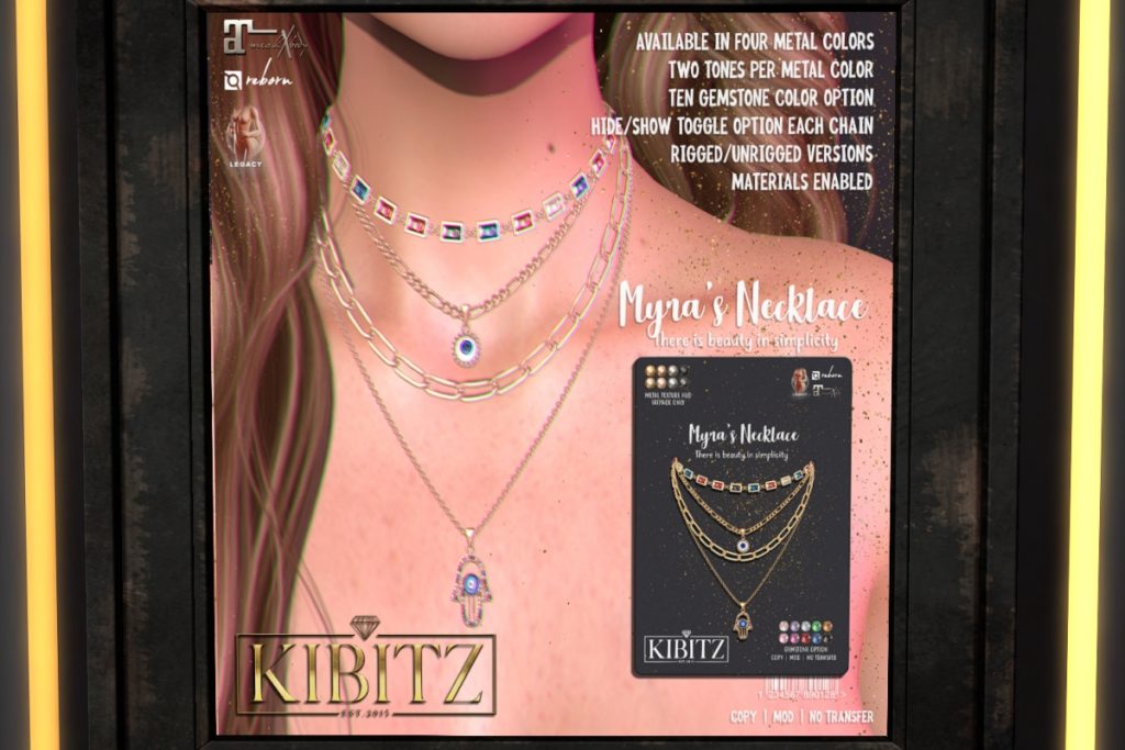 Myra's Necklace - Legacy/MaitreyaX/Reborn, L$279 each/L$837 FP