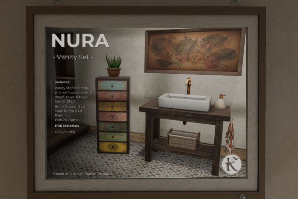 Nura Vanity Set, L$349