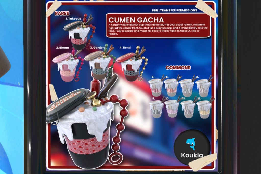 Cumen Gacha, L$69 per play