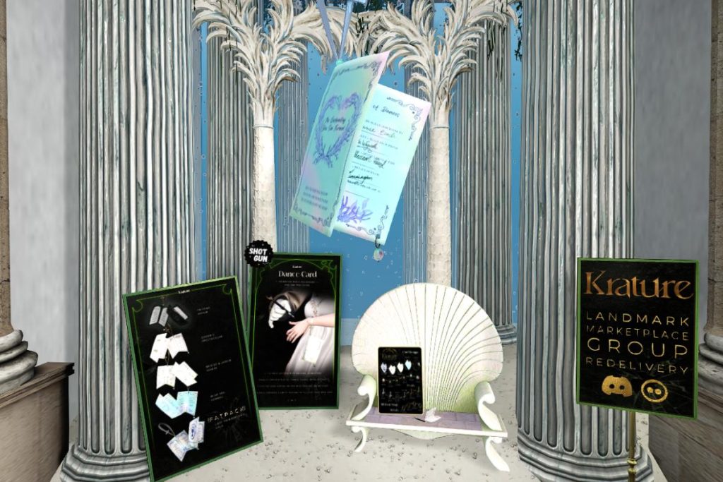 Dance Card, L$299 each/L$949 FP