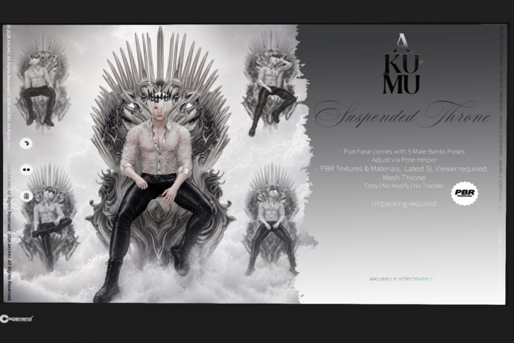 Suspended Throne, L$399