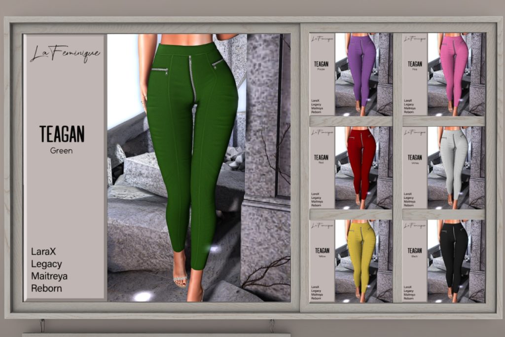 Teagan Pants - Legacy/Maitreya/Reborn/+mods, L$199 each/L$1100 FP
