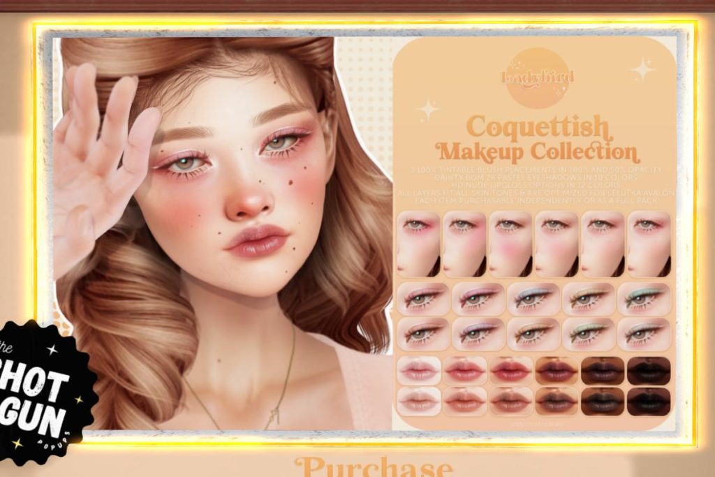 Coquettish Makeup Collection - EvoX, L$199-L$250 each/L$399 FP