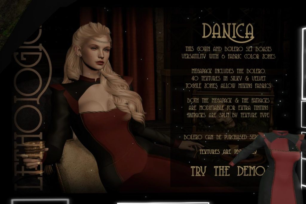 Danica Gown and Bolero - Legacy/Reborn/+mods, L$680 each/L$1530 each FP/L$2720 MP