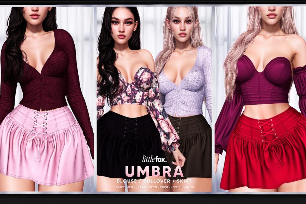 Umbra Set - Legacy/MaitreyaX/Reborn/+mods, L$279 each/L$1499 each FP/L$2699 MP