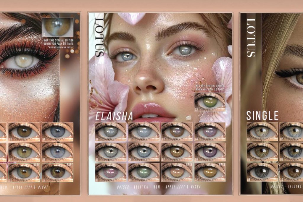 Elaisha Eyes - Bom/Evo/Evo X, L$60 each/L$2700 FP