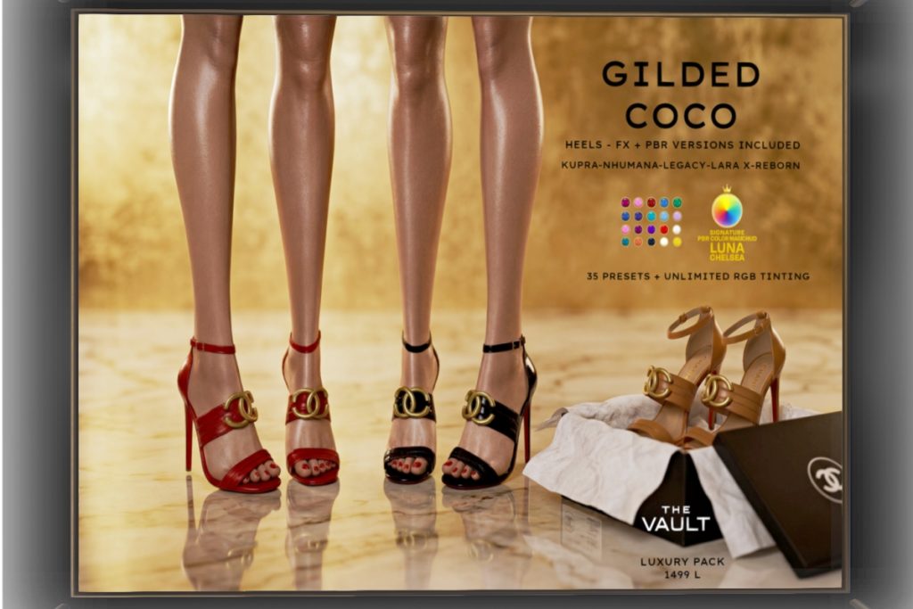Coco Heels - Inithium/Legacy/MaitreyaX/Nhumana/Reborn, L$1499