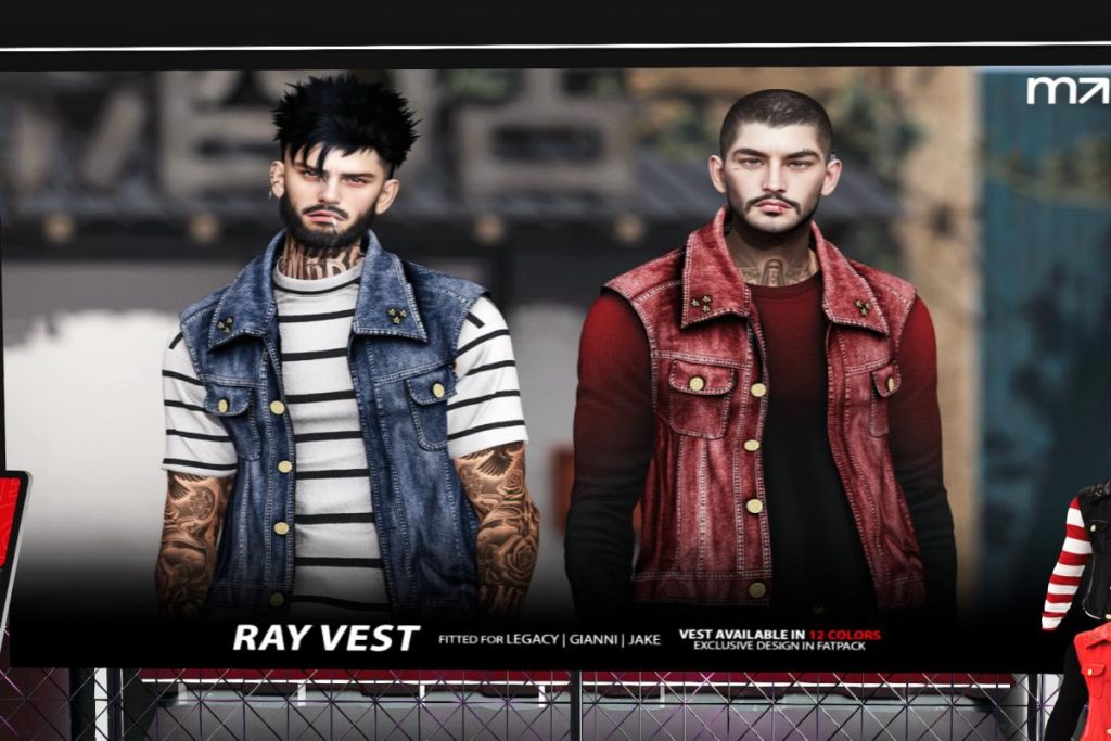 Ray Vest - Gianni/Jake/Legacy, L$299 each/L$999 FP