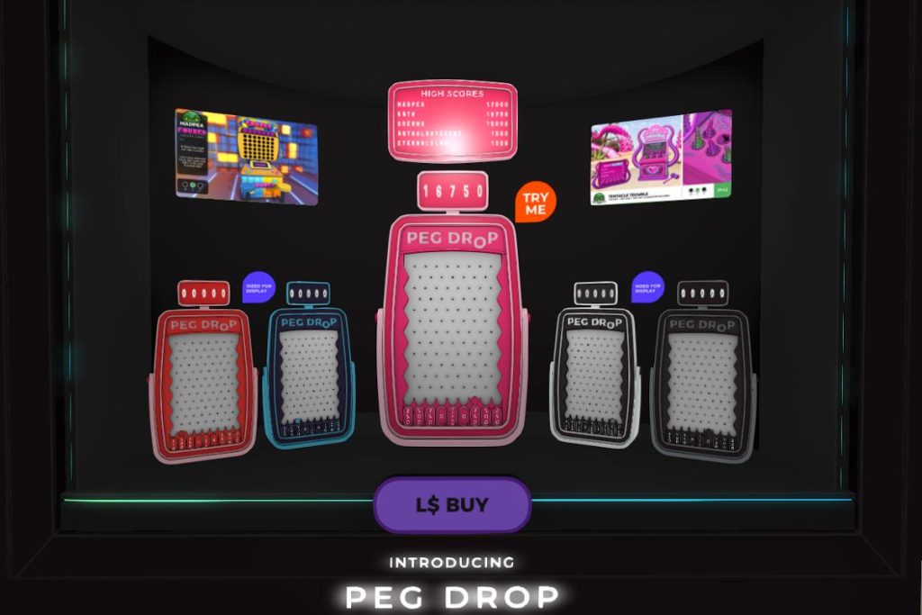 Peg Drop Game, L$999