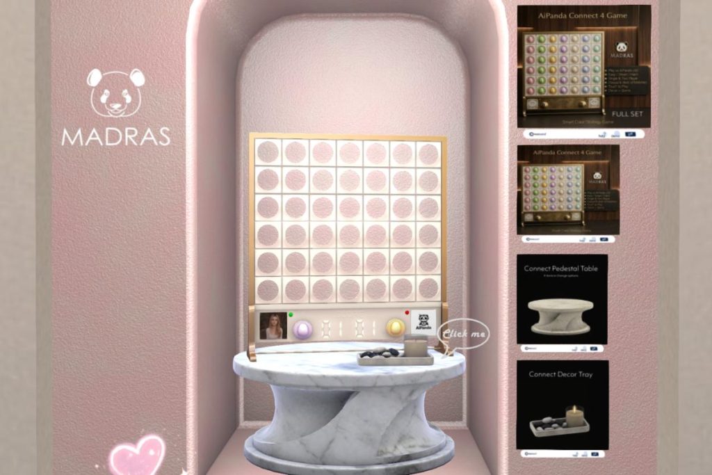 Ai Panda Connect 4, L$88-L$288 each/L$488 FP