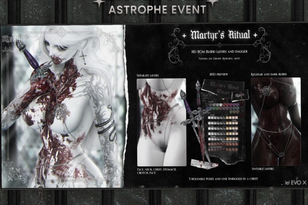 Martyr's Ritual+Blood Dagger, L$325 each/L$499 FP