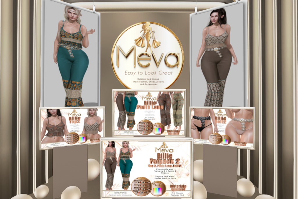 Billie Top, Long Pants and Belt - MaitreyaX/Reborn/+mods, L$280-L$340 each/L$800 FP