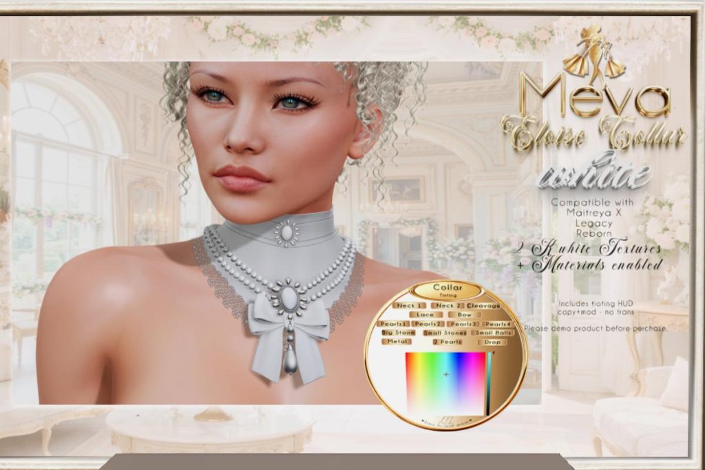 Eloise White Collar - Legacy/MaitreyaX/Reborn, L$280