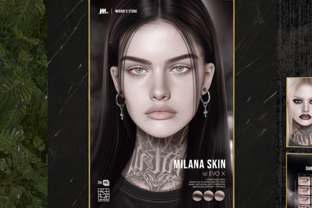 Milana Skin - EvoX, L$699 each/L$2999 FP