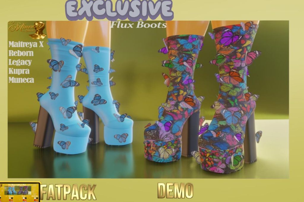 Flux Boots - Inithium/Legacy/MaitreyaX/Reborn/Yentements, L$299 each/L$999 FP