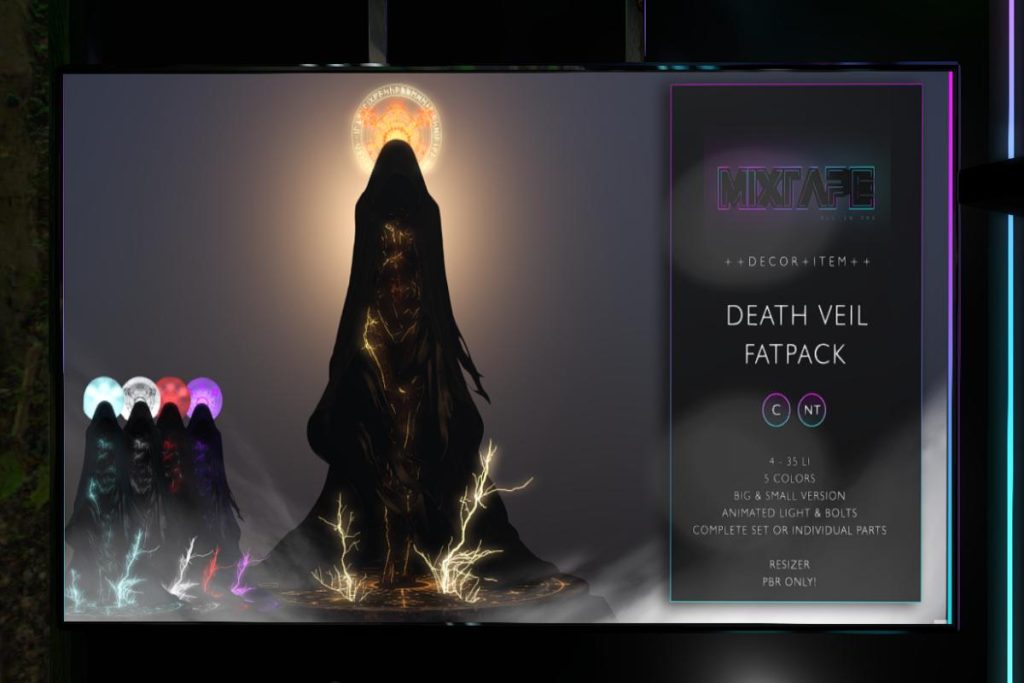 Death Veil Statue, L$549 each/L$999 FP