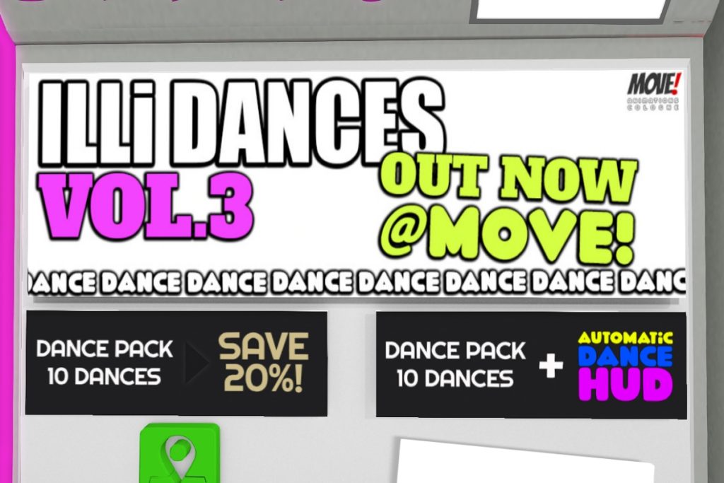 Illi Dances Vol 3, L$300 each/L$2399-L$3199 each FP