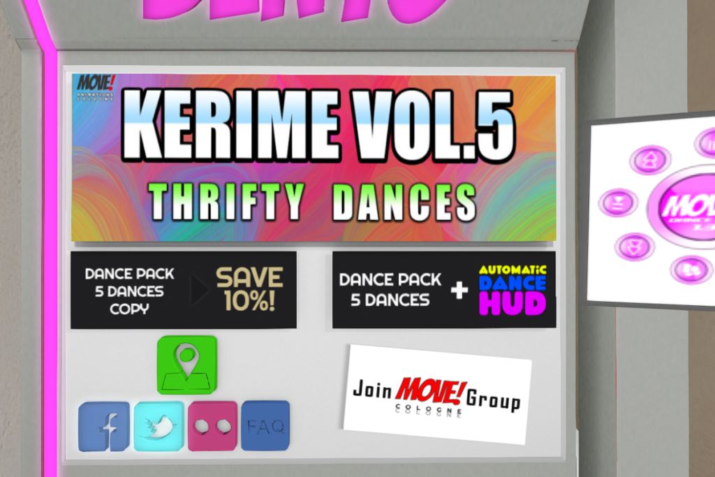 Kerime Vol5 Thrifty Dances, L$300 each/L$1350-L$2150 each FP