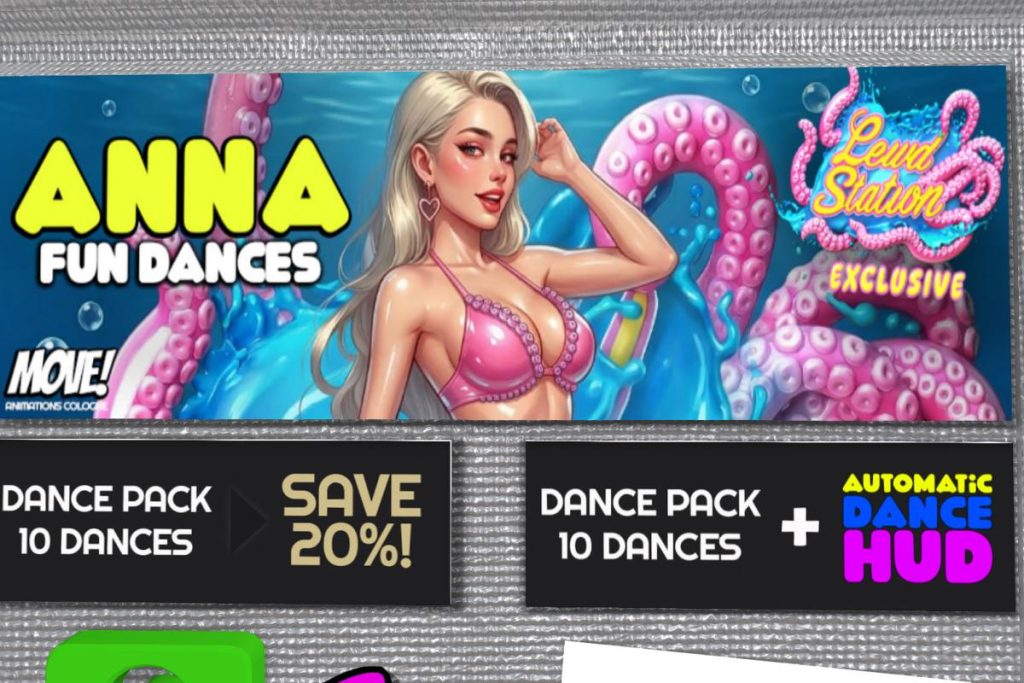 Anna Fun Dances, L$300 each/L$2399 FP