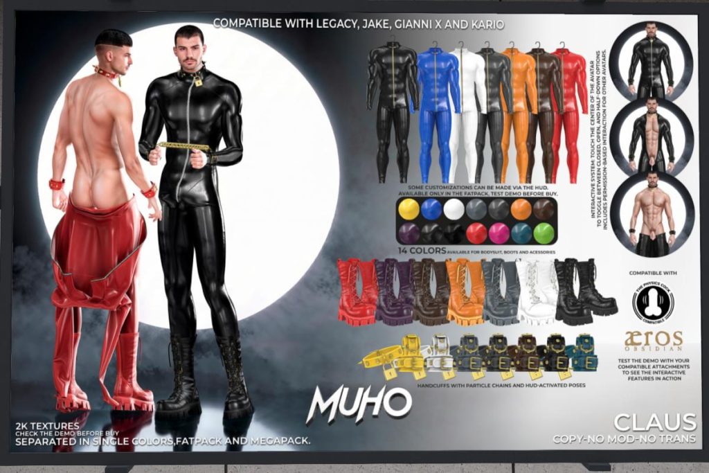 Claus Outfit - Jake/GianniX/Kario/Legacy, L$149-L$189 each/L$899-L$1099 each FP/L$1899 MP