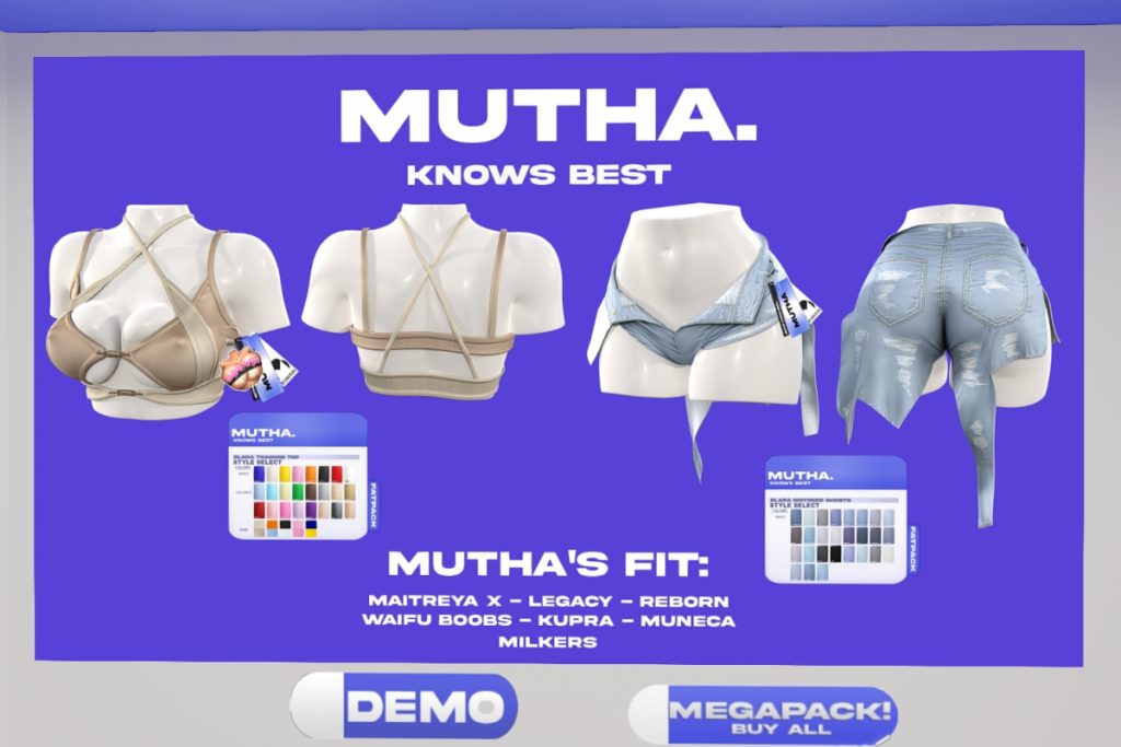 Elara Top &amp; Shorts - Inithium/Legacy/MaitreyaX/Reborn/Yentements/+mods, L$415 each/L$1299 each FP/L$2049 MP