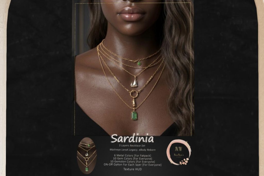 Sardinia Necklace Set - Legacy/MaitreyaX/Reborn, L$250 each/L$600 FP