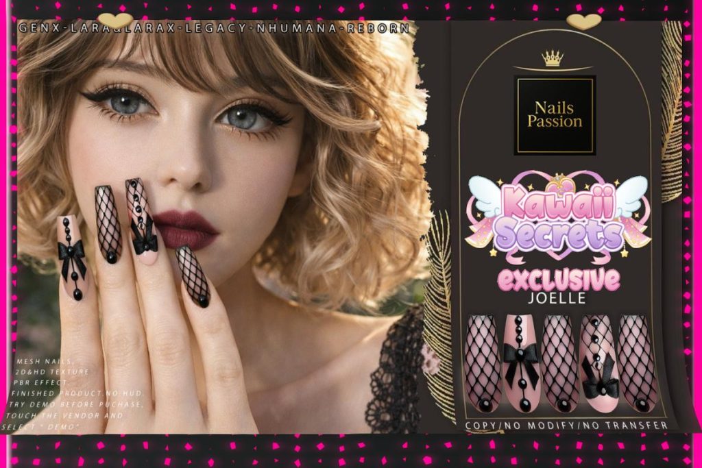 Joelle Nails - GenX/Legacy/Maitreya/Nhumana/Reborn/+mods, L$280
