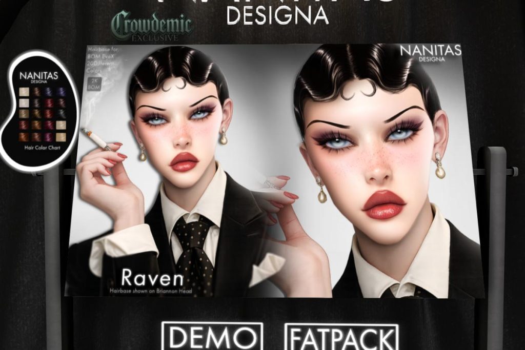 Raven Hairbase - EvoX, L$350