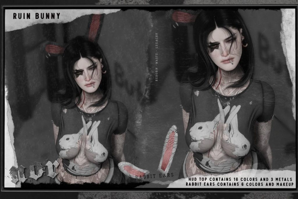 Ruin Bunny Shirt - Legacy/Reborn/+mods, L#200 each/L$1500 FP