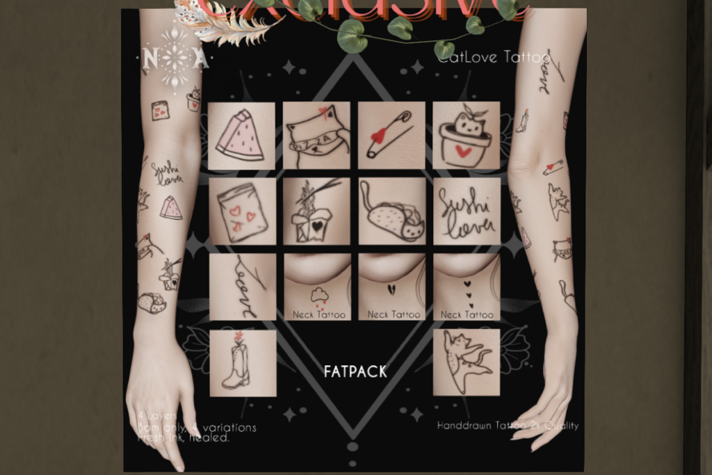 Catos Tattoo - BOM, L$75