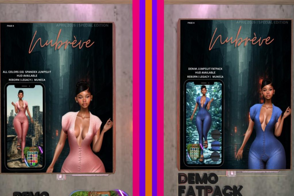 Spandex and Demin Jumpsuits - Legacy/Reborn/Yentements, L$399 each/L$599-L$1199 each FP