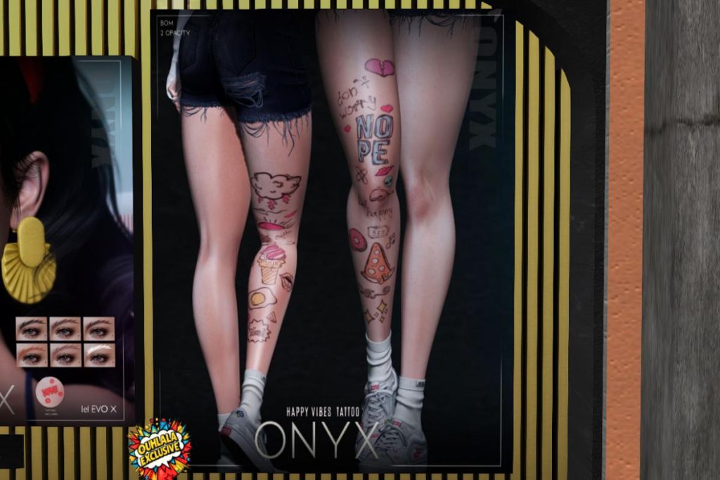 Happy Vibes Tattoo - BOM, L$199