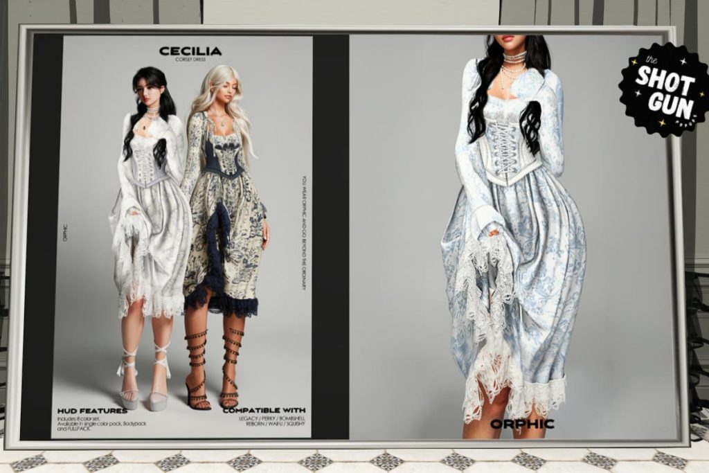 Cecilia Corest Dress - Legacy/MaitreyaX/Reborn/+mods, L$499 each/L$899 each FP/L$1799 MP