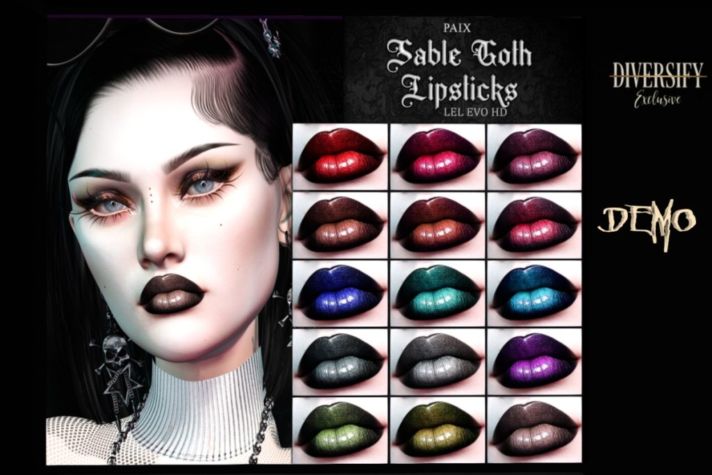 Sable Lipsticks - Evo, L$299