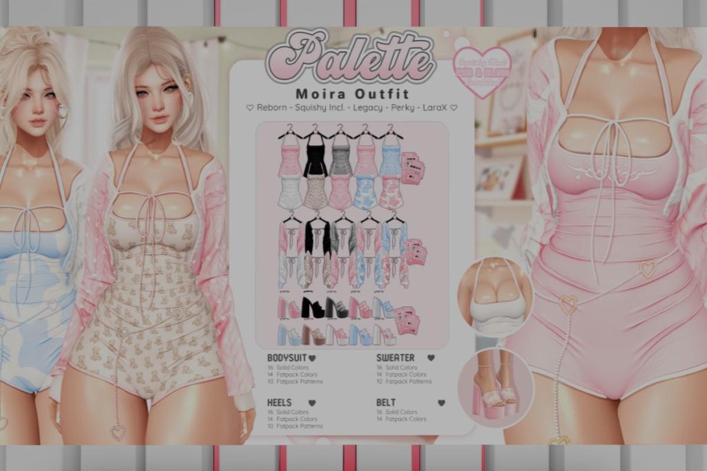 Moira Outfit - Legacy/MaitreyaX/Reborn/+mods, L$199-L$399 each/L$999-L$2450 each FP/L$4999 MP