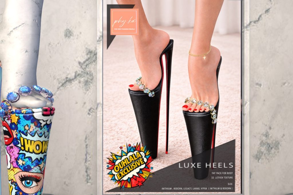 Luxe Heels - Inithium/Legacy/MaitreyaX/Reborn/+mods, L$499 each