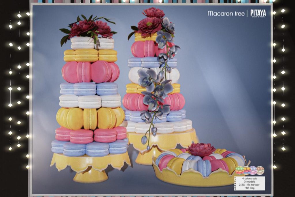 Macaron Tree, L$200 each/L$450 FP