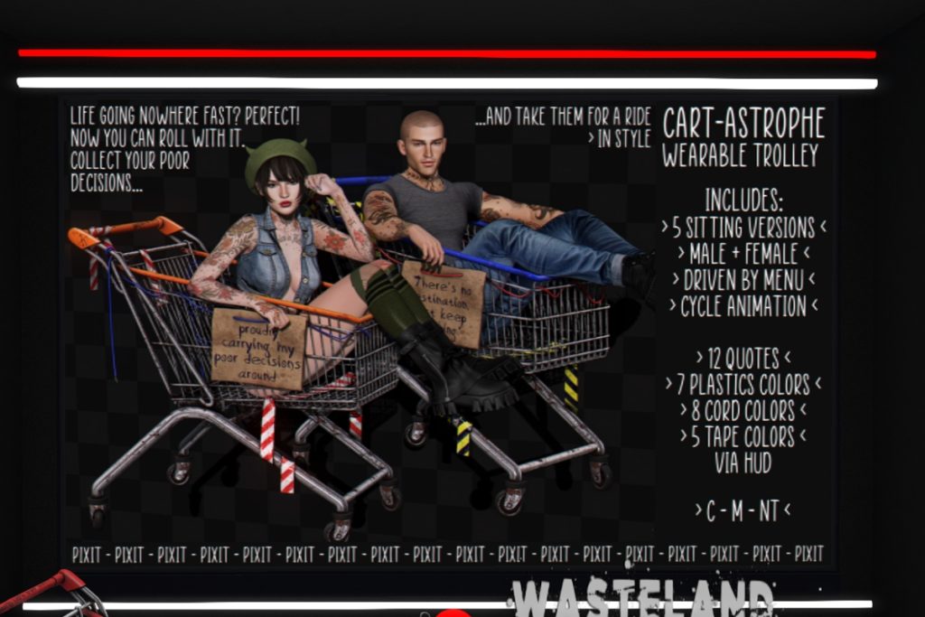 Cart-astrophe Wearable Trolley, L$250
