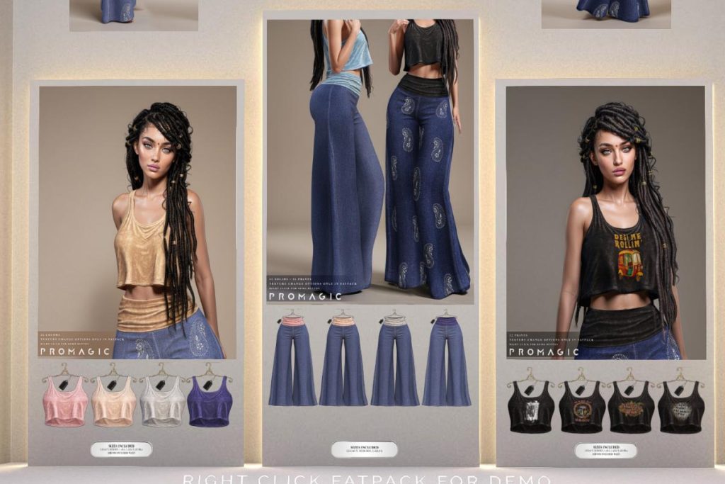 Siya Top &amp; Bottoms - L$333-L$355 each/L$1444 each FP