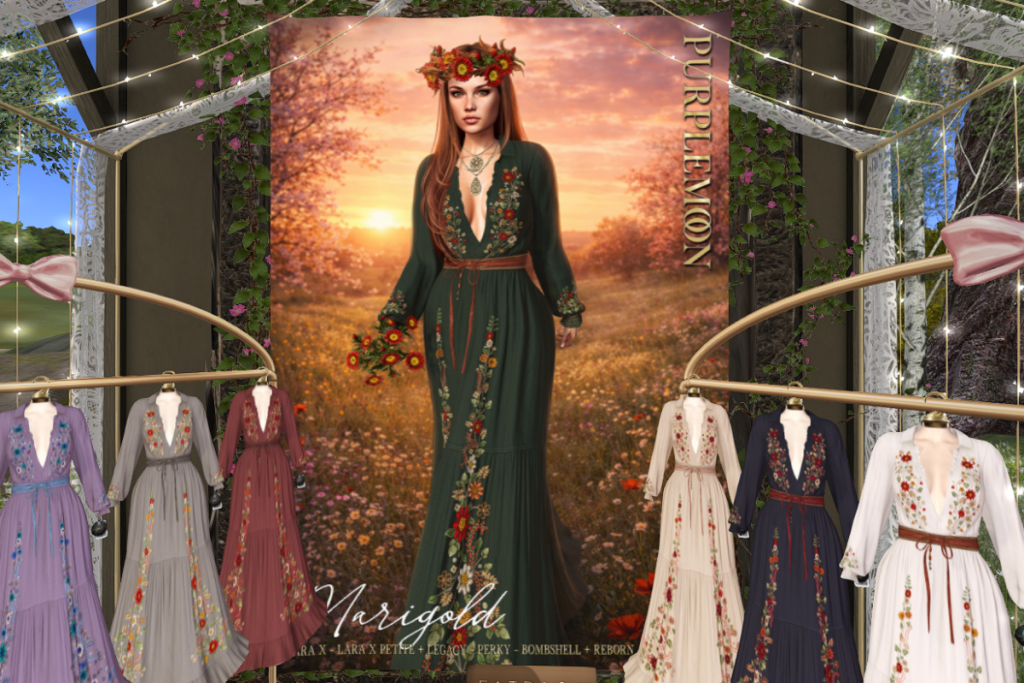 Marigold Dress - Legacy/MaitreyaX/Reborn/+mods, L$299 each/L$1999 FP