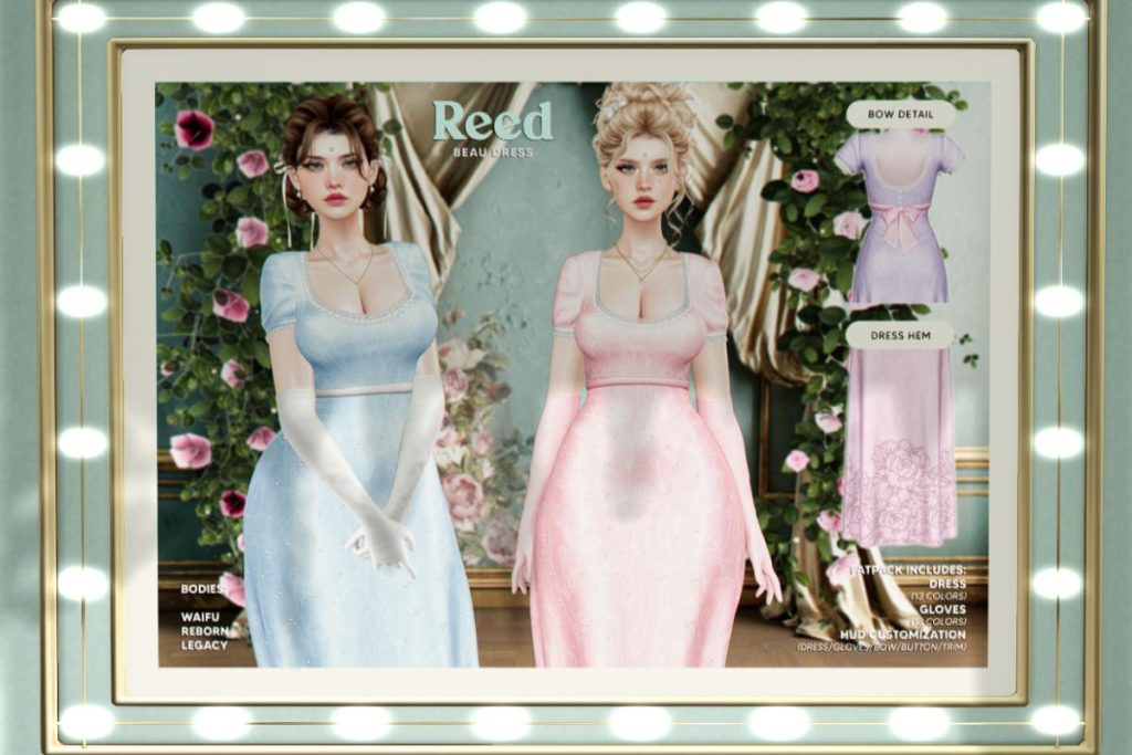 Beau Dress - Legacy/Reborn/+mods, L$249 each/L$999 FP