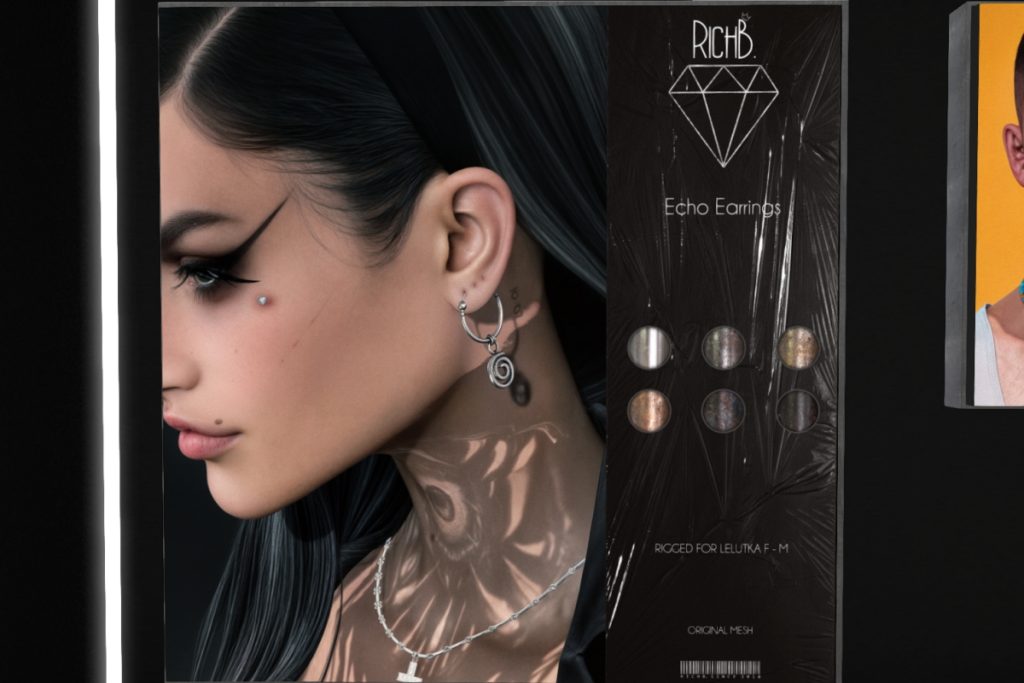 Echo Earrings - EvoX, L$350
