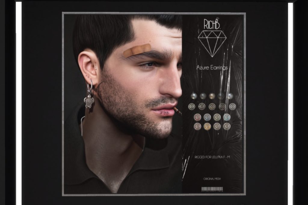 Azure Earrings, L$350