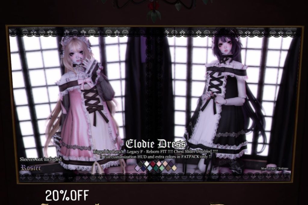 Elodie Dress - Legacy/MaitreyaX/Reborn, L$269 each/L$1040 FP