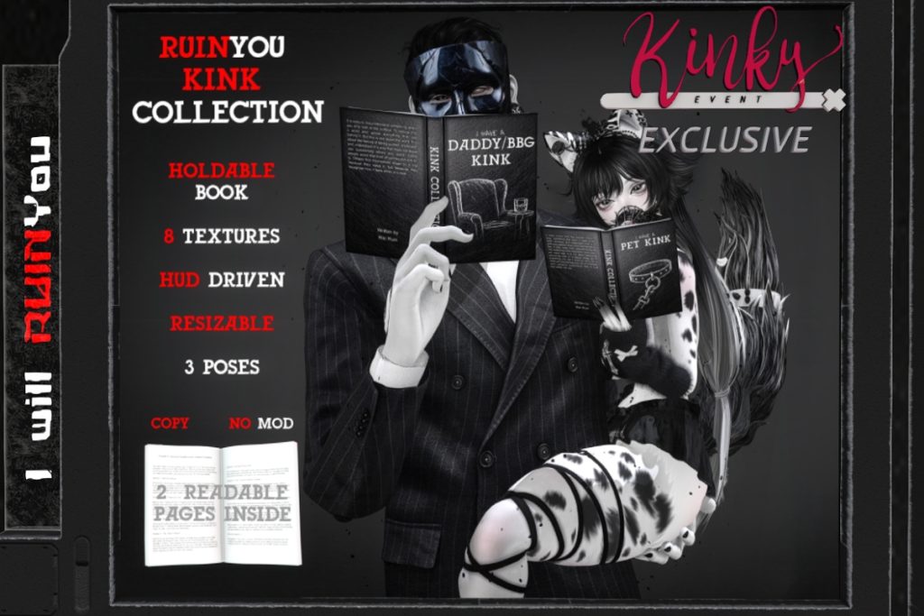 Ruin You Kink Holdable Book Collection, L$669
