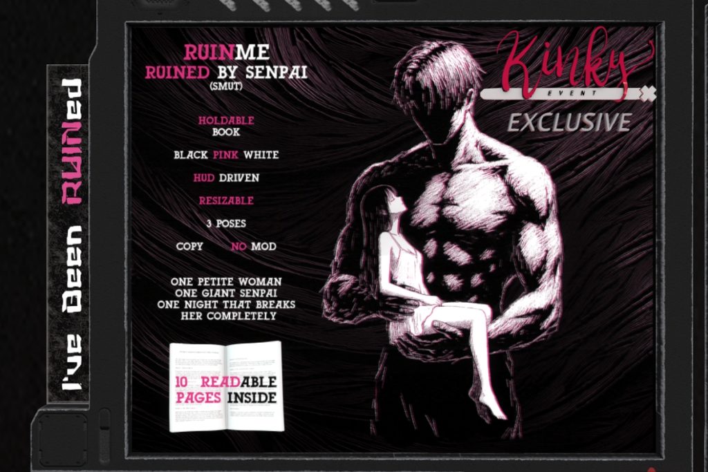 Ruin Me Ruined by Senpai Holdable Book Collection, L$669