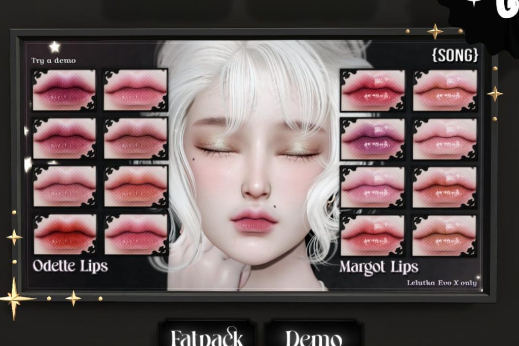 Odette and Margot Lips - EvoX, L$350 each/L$700 FP