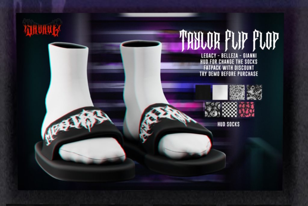 Taylor Flip Flop  - Belleza/Gianni/Legacy, L$250 each/L$950 FP