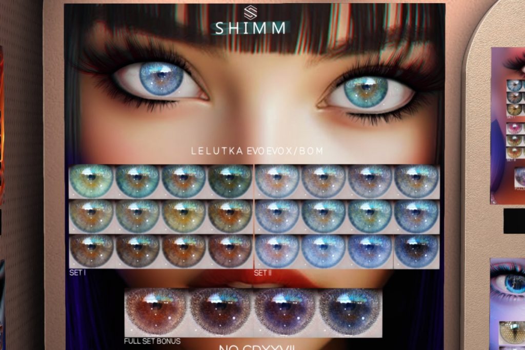 CDXVIII Eyes - BOM/EvoX, L$288 each/L$500 FP